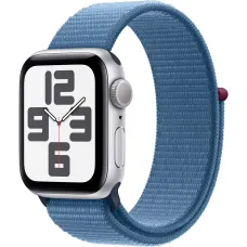 Apple Watch SE 2 2023 44mm GPS+LTE Silver Aluminium Case with Winter Blue Sport Loop