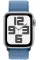 Apple Watch SE 2 2023 40mm GPS Silver Aluminum Case with Winter Blue Sport Loop