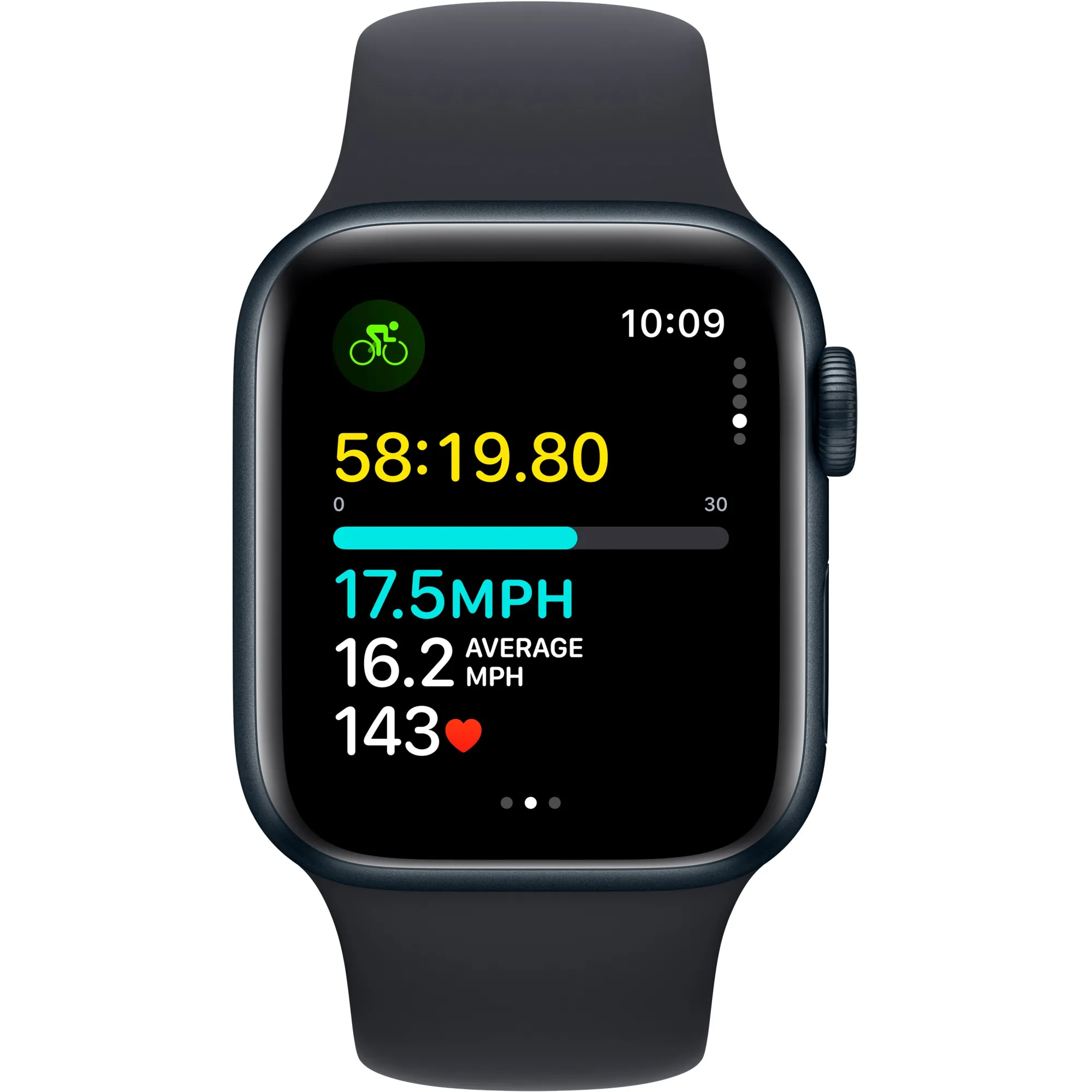 Apple Watch SE 2 2023 40mm GPS Midnight Aluminum Case with Midnight Sport Band - S/M