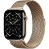 Apple Watch Series 11 46mm Gold Titanium Case with Gold Milanese Loop - M/L