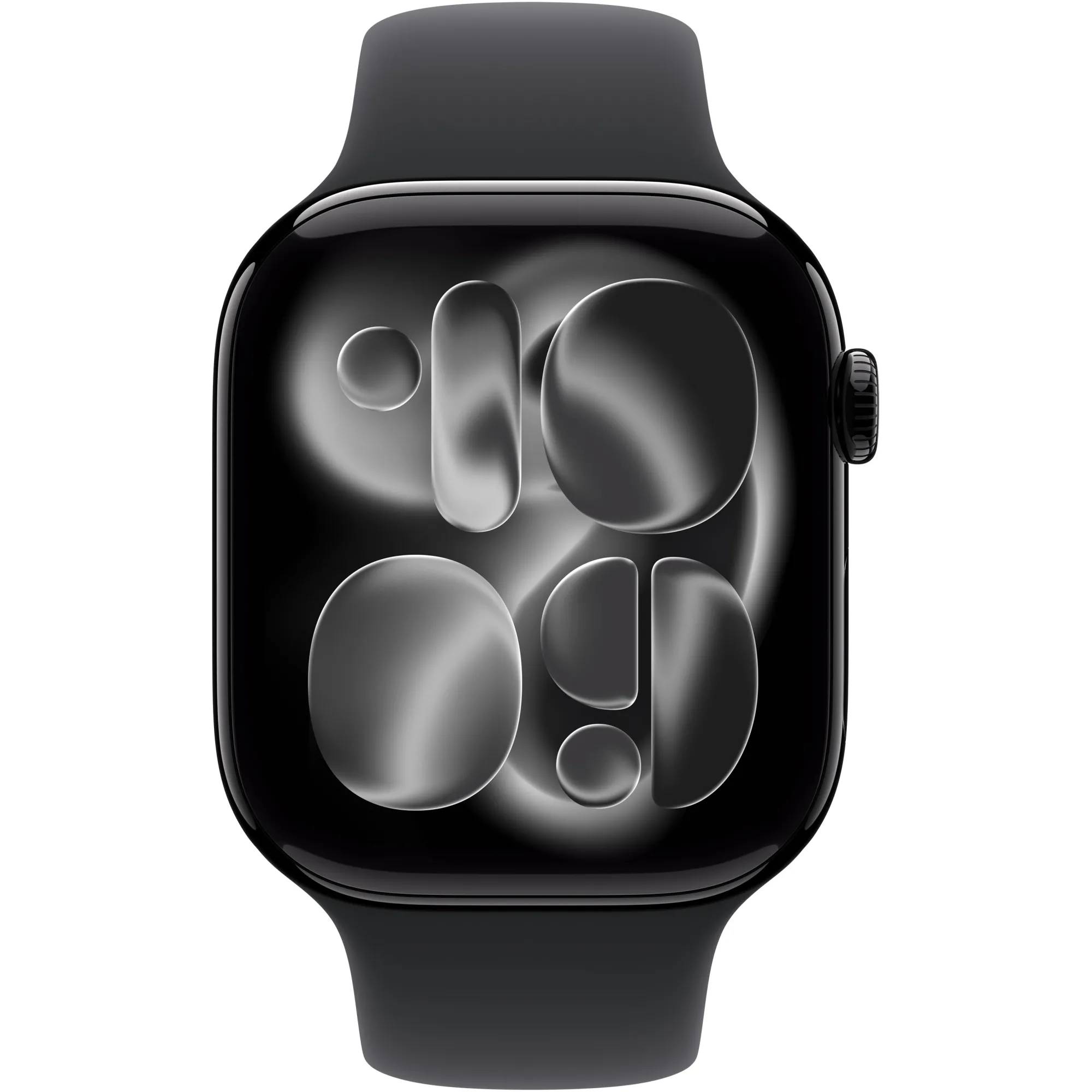 Apple Watch Series 11 GPS, 42mm Jet Black Aluminum Case with Black Sport Band - M/L