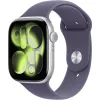 Apple Watch Series 11 GPS, 42mm Silver Aluminum Case with Purple Fog Sport Band - S/M