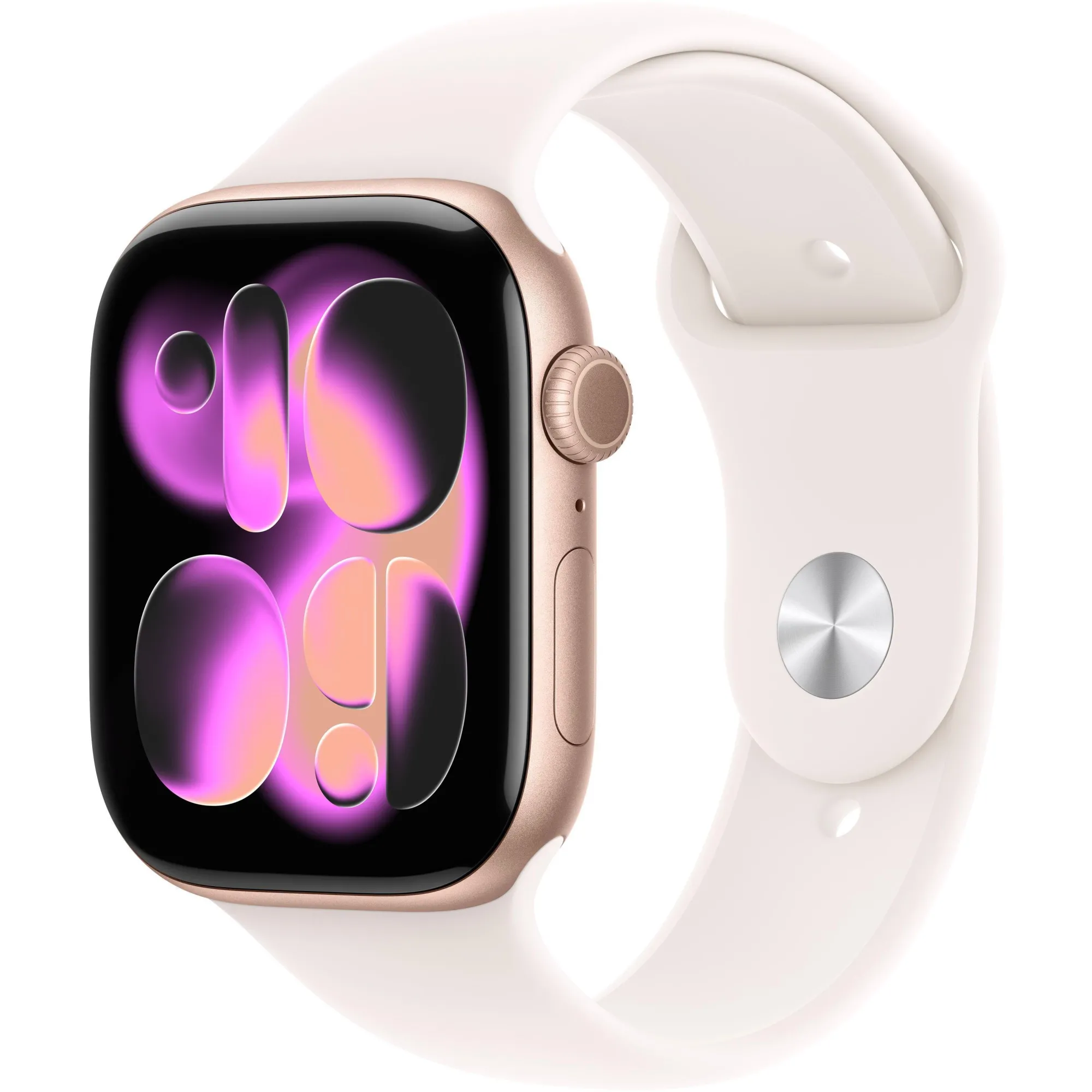 Apple Watch Series 11 GPS, 42mm Rose Gold Aluminum Case with Light Blush Sport Band - S/M