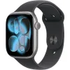 Apple Watch Series 11 GPS, 46mm Space Gray Aluminum Case with Black Sport Band - M/L