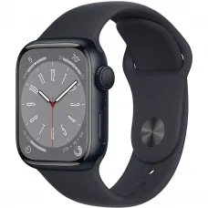 Apple Watch Series 8 41mm Midnight Aluminum Case with Midnight Sport Band
