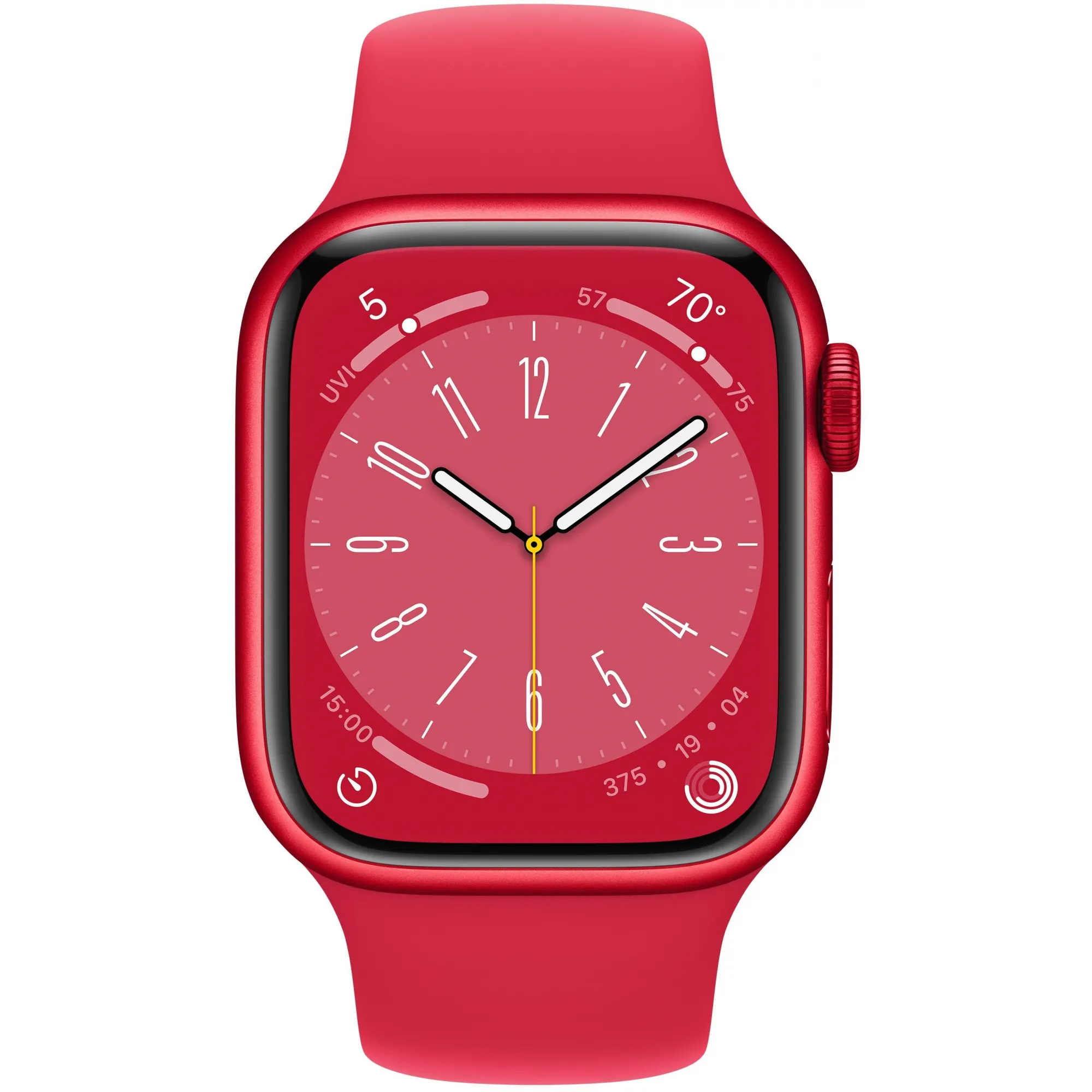 Apple Watch Series 8 45mm Red Aluminium Case with Red Sport Band