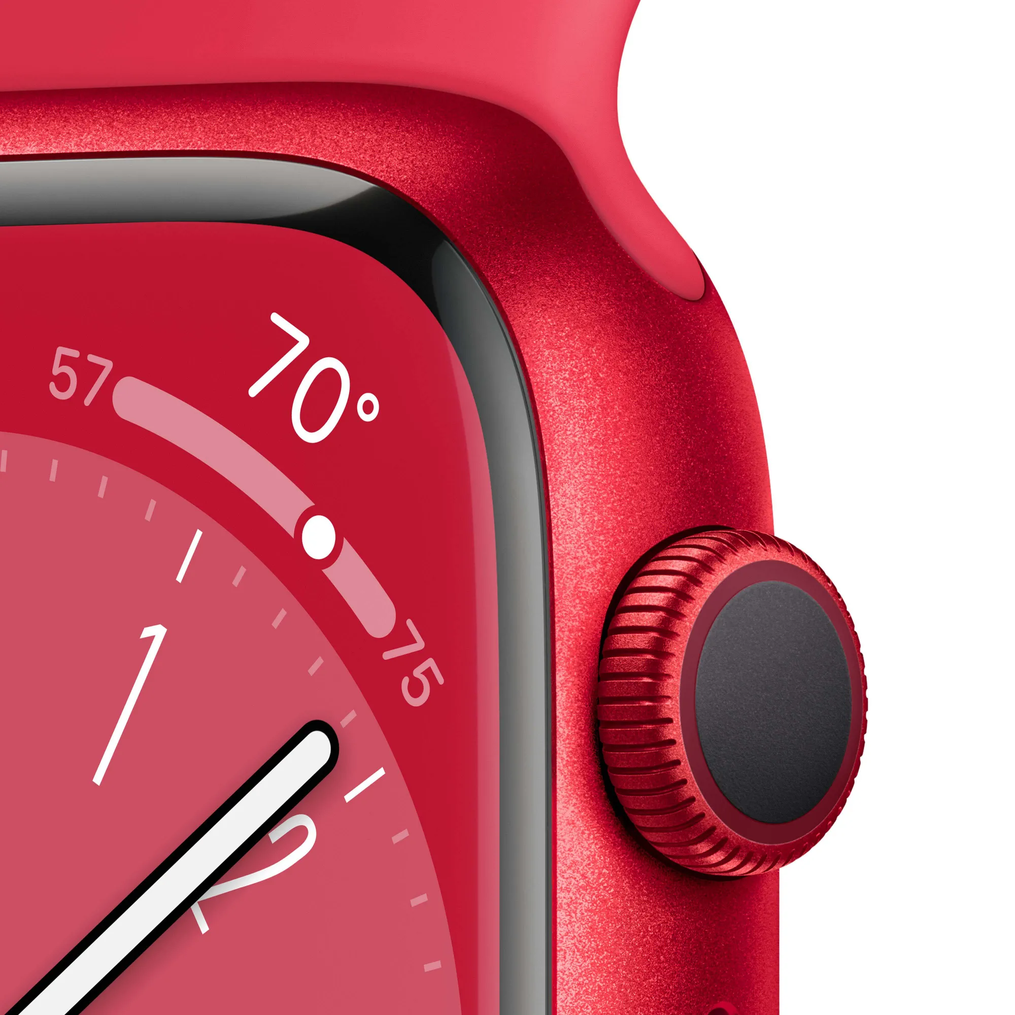 Apple Watch Series 8 45mm Red Aluminium Case with Red Sport Band