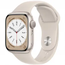Apple Watch Series 8 41mm Starlight Aluminum Case with Starlight Sport Band