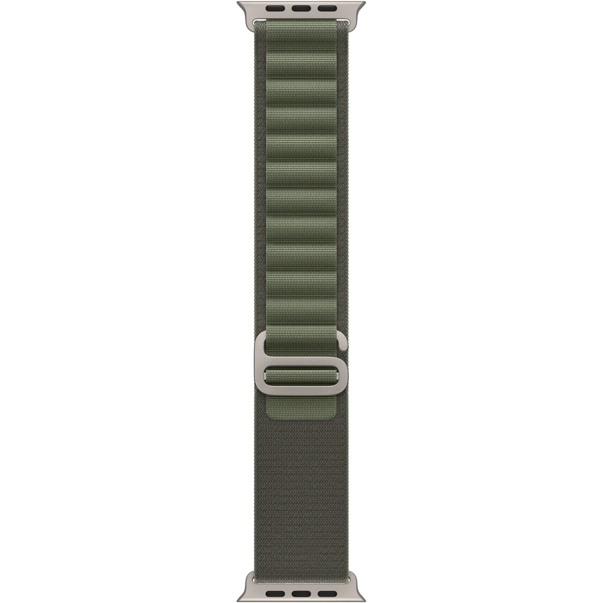 Apple Watch Ultra 49mm Titanium Case with Green Alpine Loop Large