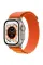 Apple Watch Ultra 49mm Titanium Case with Orange Alpine Loop Large