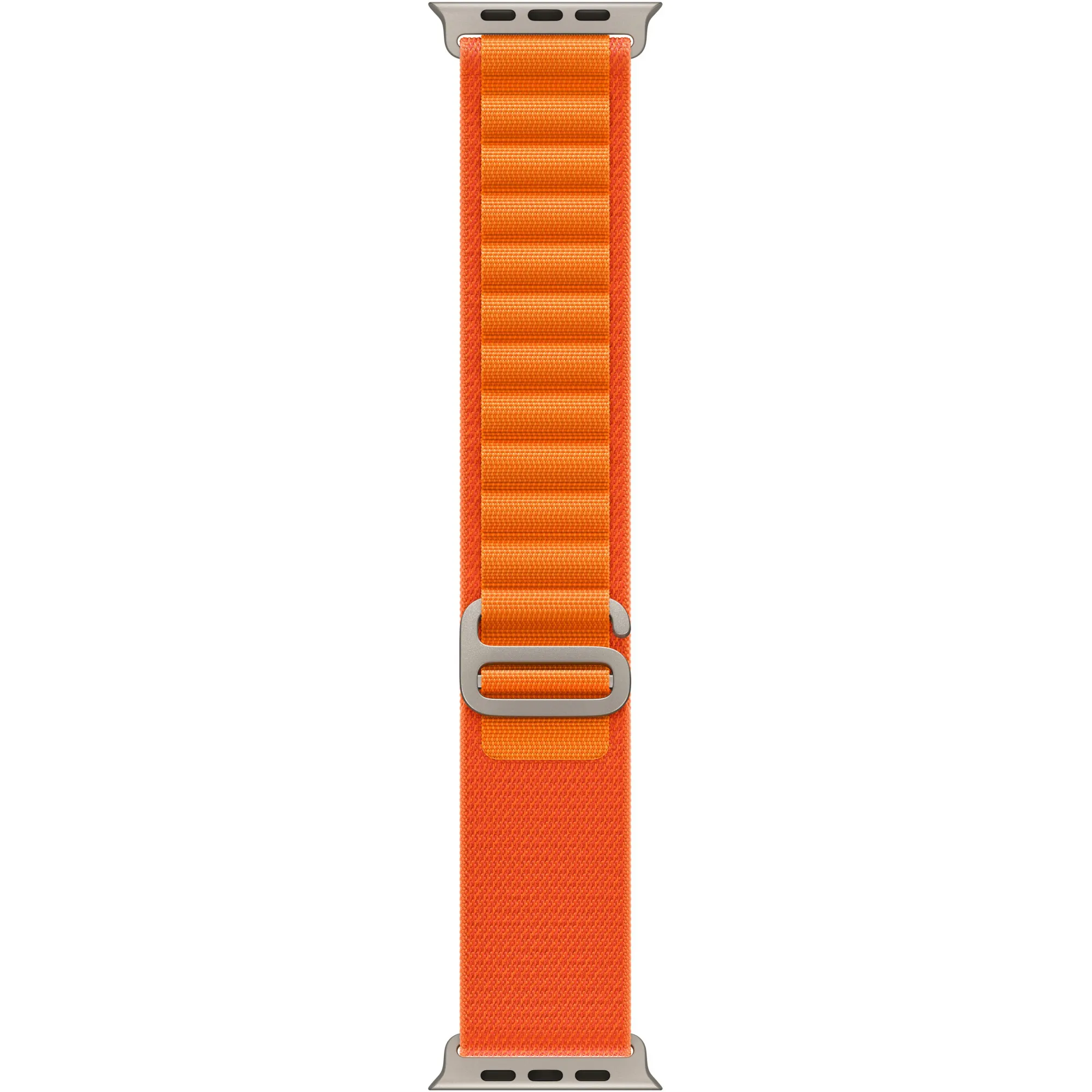 Apple Watch Ultra 49mm Titanium Case with Orange Alpine Loop Large