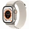 Apple Watch Ultra 49mm Titanium Case with Starlight Alpine Loop Small