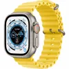 Apple Watch Ultra 49mm Titanium Case with Yellow Ocean Band
