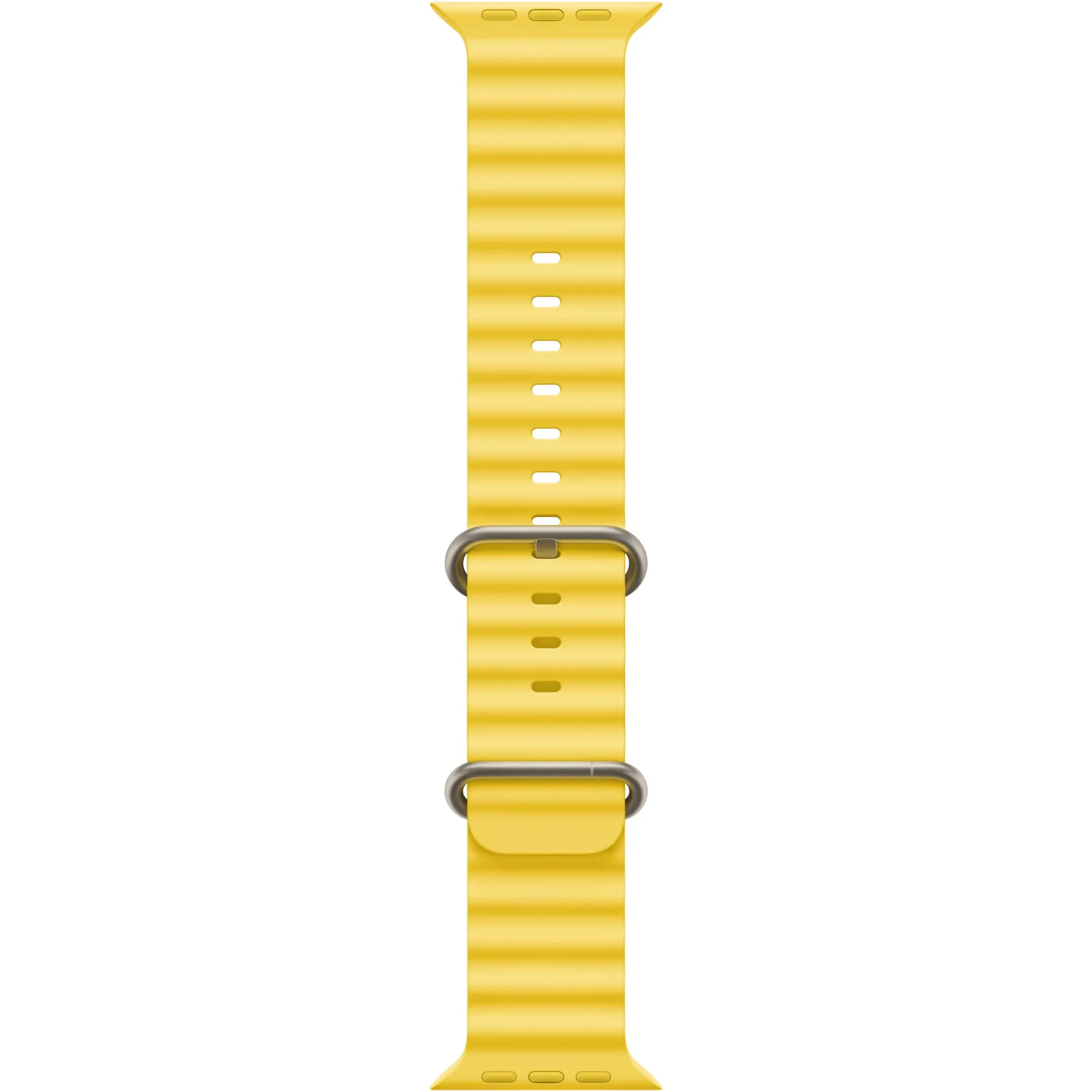 Apple Watch Ultra 49mm Titanium Case with Yellow Ocean Band