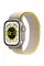 Apple Watch Ultra 49mm Titanium Case with Yellow/Beige Trail Loop S/M