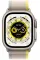 Apple Watch Ultra 49mm Titanium Case with Yellow/Beige Trail Loop S/M