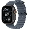 Apple Watch Ultra 3 GPS + Cellular, 49mm Black Titanium Case with Anchor Blue Ocean Band