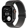 Apple Watch Ultra 3 GPS + Cellular, 49mm Black Titanium Case with Black Titanium Milanese Loop - Large