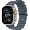 Apple Watch Ultra 3 GPS + Cellular, 49mm Natural Titanium Case with Anchor Blue Ocean Band