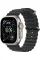 Apple Watch Ultra 3 GPS + Cellular, 49mm Natural Titanium Case with Black Ocean Band
