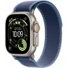 Apple Watch Ultra 3 GPS + Cellular, 49mm Natural Titanium Case with Blue/Bright Blue Trail Loop - S/M