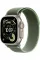 Apple Watch Ultra 3 GPS + Cellular, 49mm Natural Titanium Case with Green/Neon Trail Loop - S/M