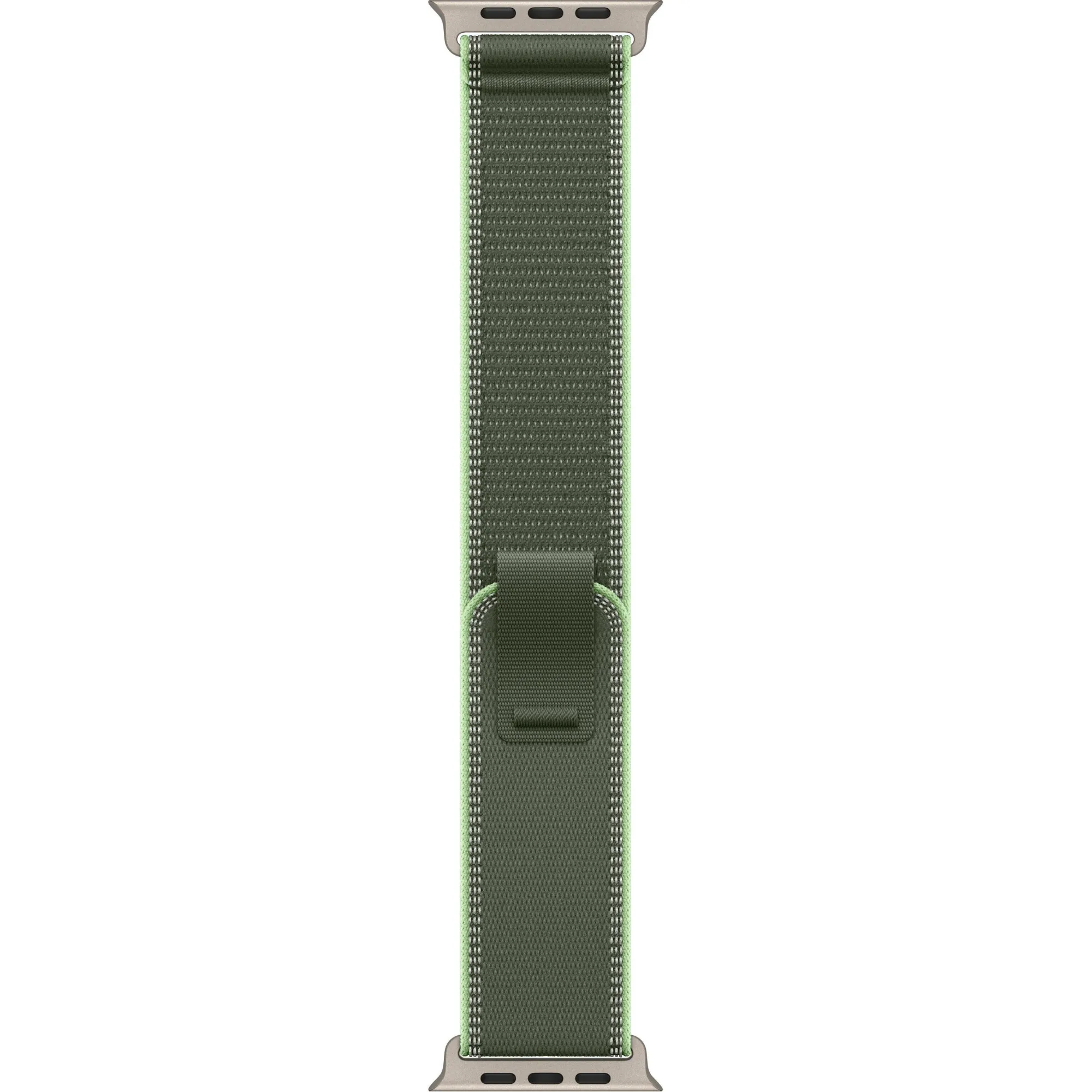 Apple Watch Ultra 3 GPS + Cellular, 49mm Natural Titanium Case with Green/Neon Trail Loop - S/M