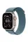 Apple Watch Ultra 3 GPS + Cellular, 49mm Natural Titanium Case with Light Blue Alpine Loop - Small