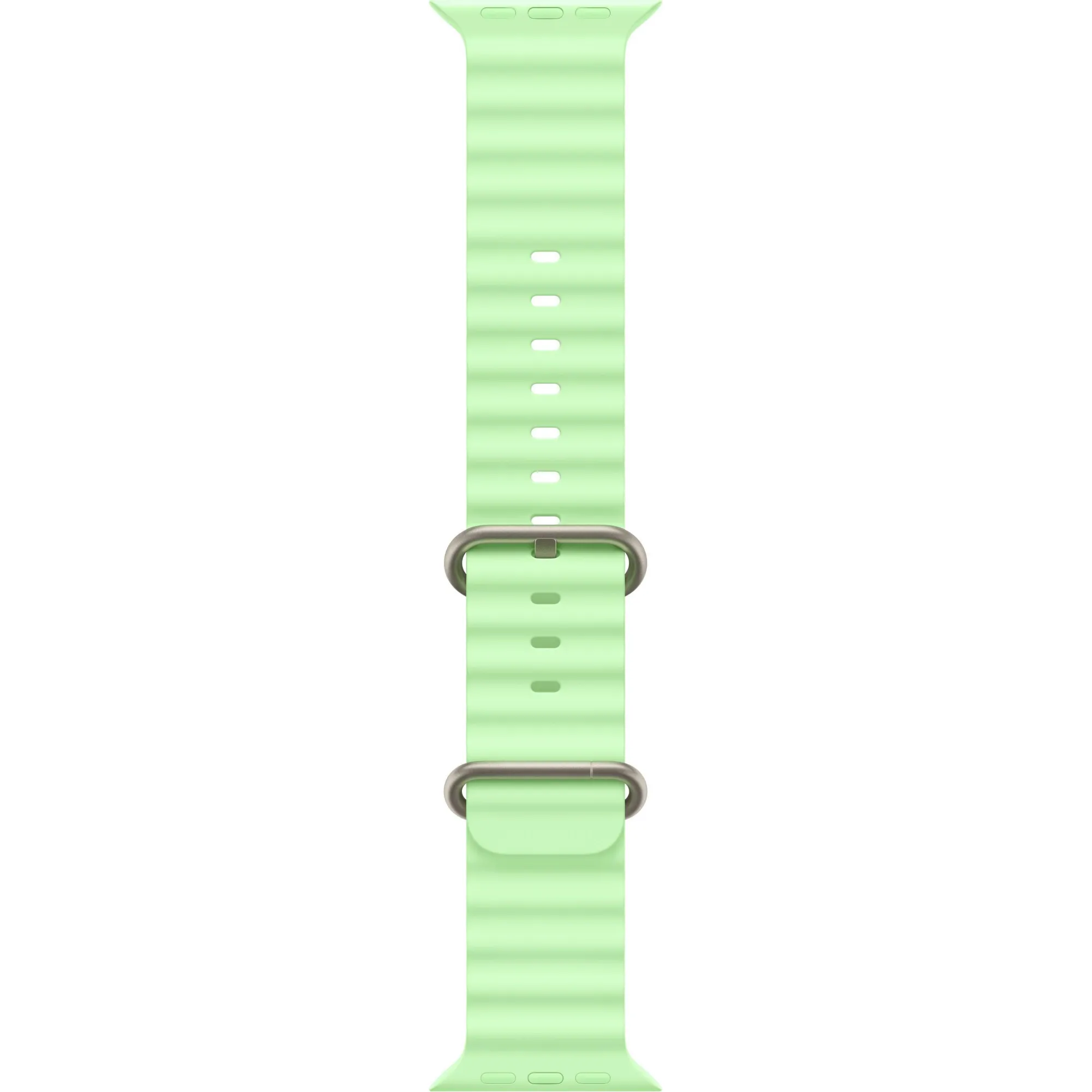 Apple Watch Ultra 3 GPS + Cellular, 49mm Natural Titanium Case with Neon Green Ocean Band