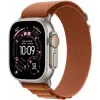 Apple Watch Ultra 3 GPS + Cellular, 49mm Natural Titanium Case with Terra Cotta Alpine Loop - Small