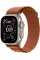 Apple Watch Ultra 3 GPS + Cellular, 49mm Natural Titanium Case with Terra Cotta Alpine Loop - Large