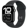 Apple Watch Series 10 GPS 42mm Jet Black Aluminium Case with Black Sport Band - S/M