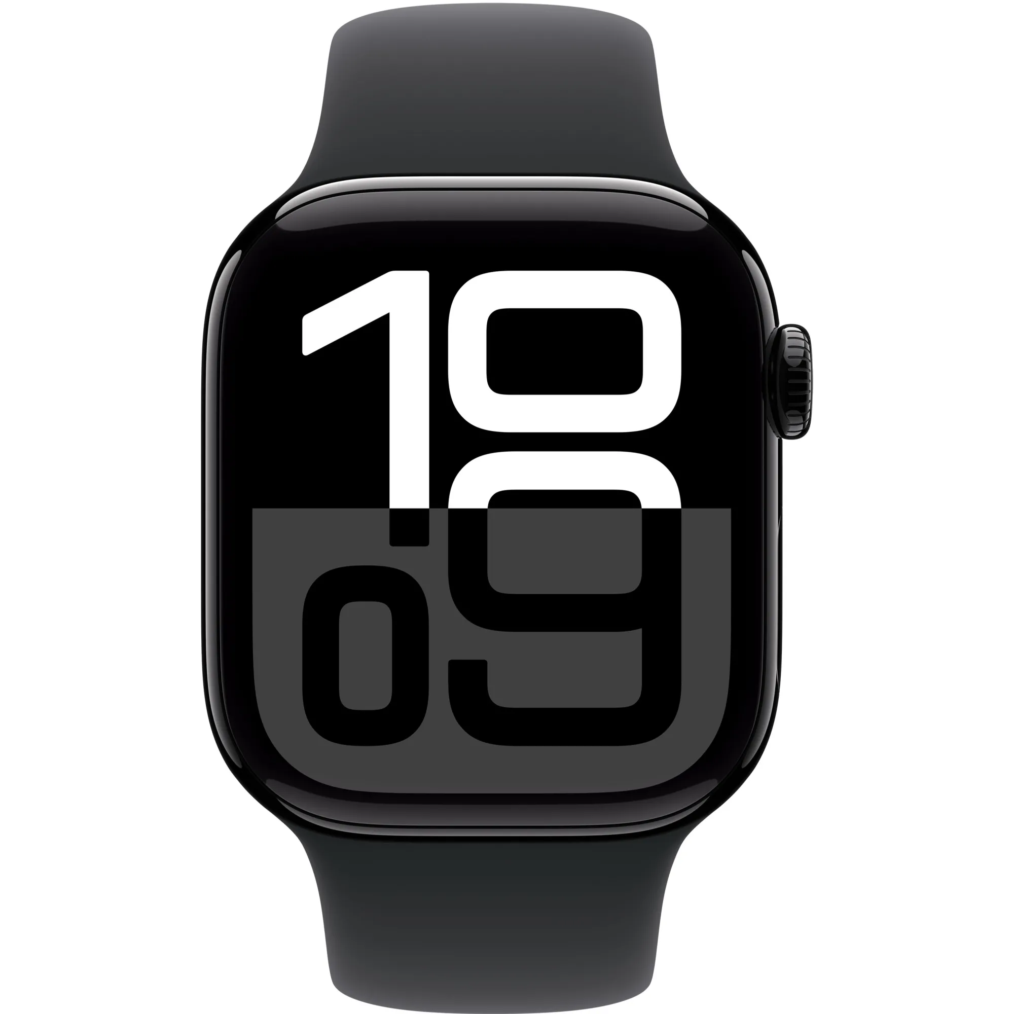 Apple Watch Series 10 GPS 42mm Jet Black Aluminium Case with Black Sport Band - S/M