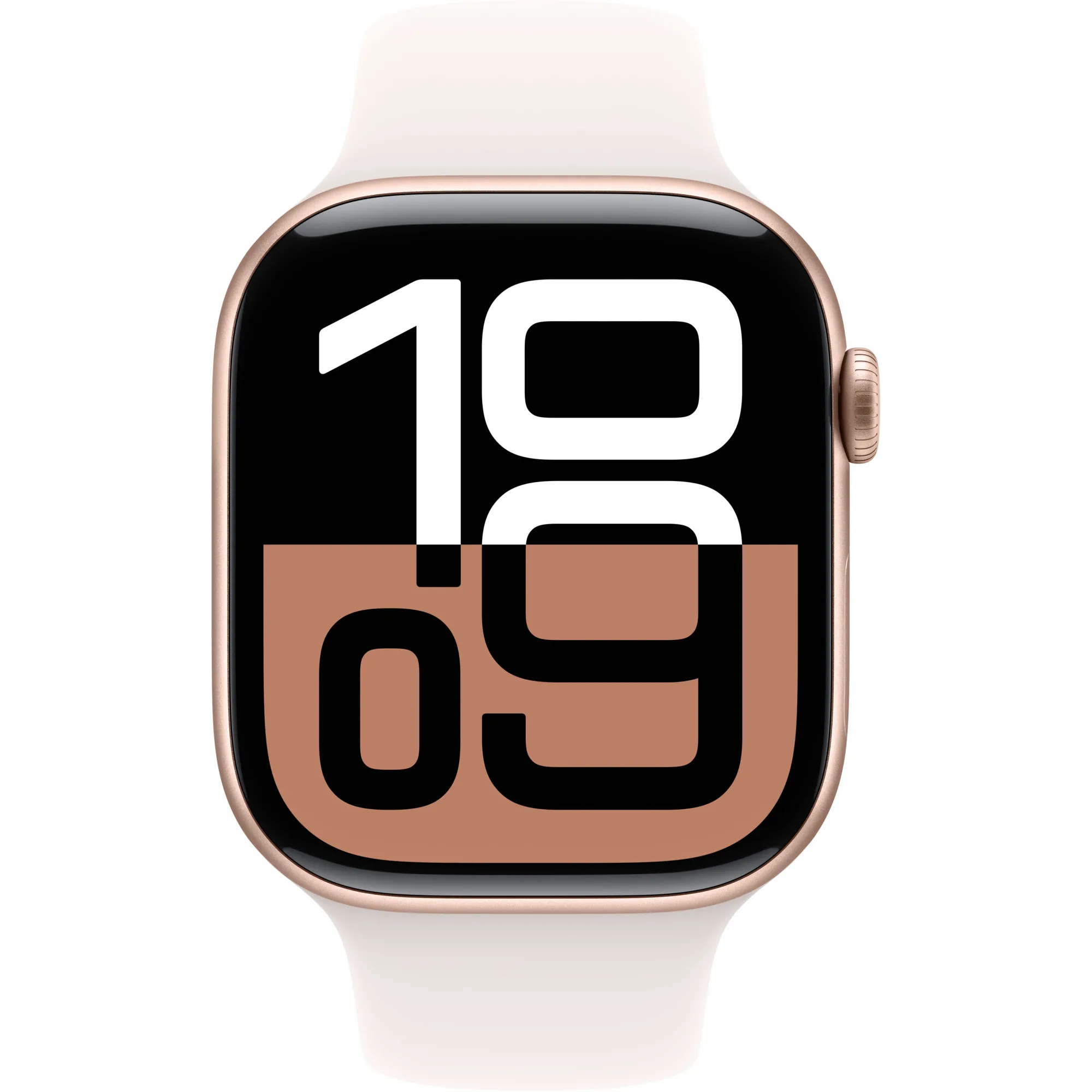 Apple Watch Series 10 GPS 46mm Rose Gold Aluminium Case with Light Blush Sport Band - M/L