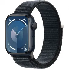 Apple Watch Series 9 GPS 41mm Midnight Aluminum Case with Midnight Sport Loop
