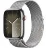 Apple Watch Series 9 GPS + LTE 41mm Silver Stainless Steel Case with Silver Milanese Loop