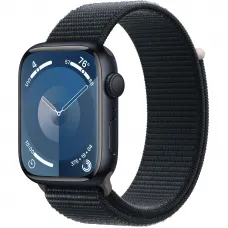 Apple Watch Series 9 GPS 45mm Midnight Aluminum Case with Midnight Sport Loop