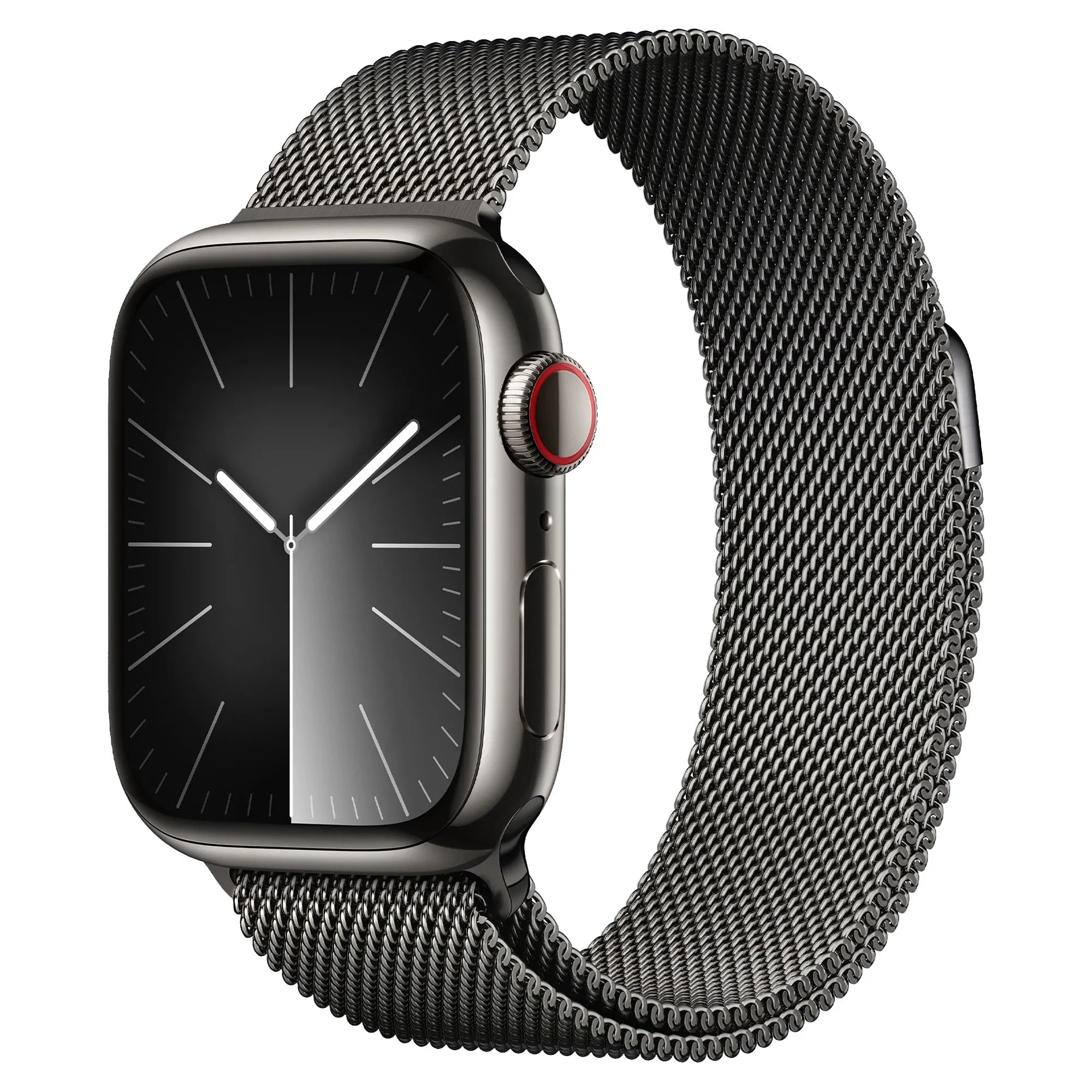 Apple Watch Series 9 GPS + LTE 45mm Graphite Stainless Steel Case with Graphite Milanese Loop