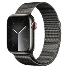 Apple Watch Series 9 GPS + LTE 45mm Graphite Stainless Steel Case with Graphite Milanese Loop