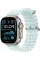 Apple Watch Ultra 2 49mm Natural Titanium Case with Ice Blue Ocean Band 2024