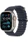 Apple Watch Ultra 2 49mm Natural Titanium Case with Navy Ocean Band 2024
