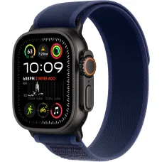 Apple Watch Ultra 2 49mm Black Titanium Case with Blue Trail Loop M/L 2024