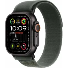 Apple Watch Ultra 2 49mm Black Titanium Case with Green Trail Loop M/L 2024