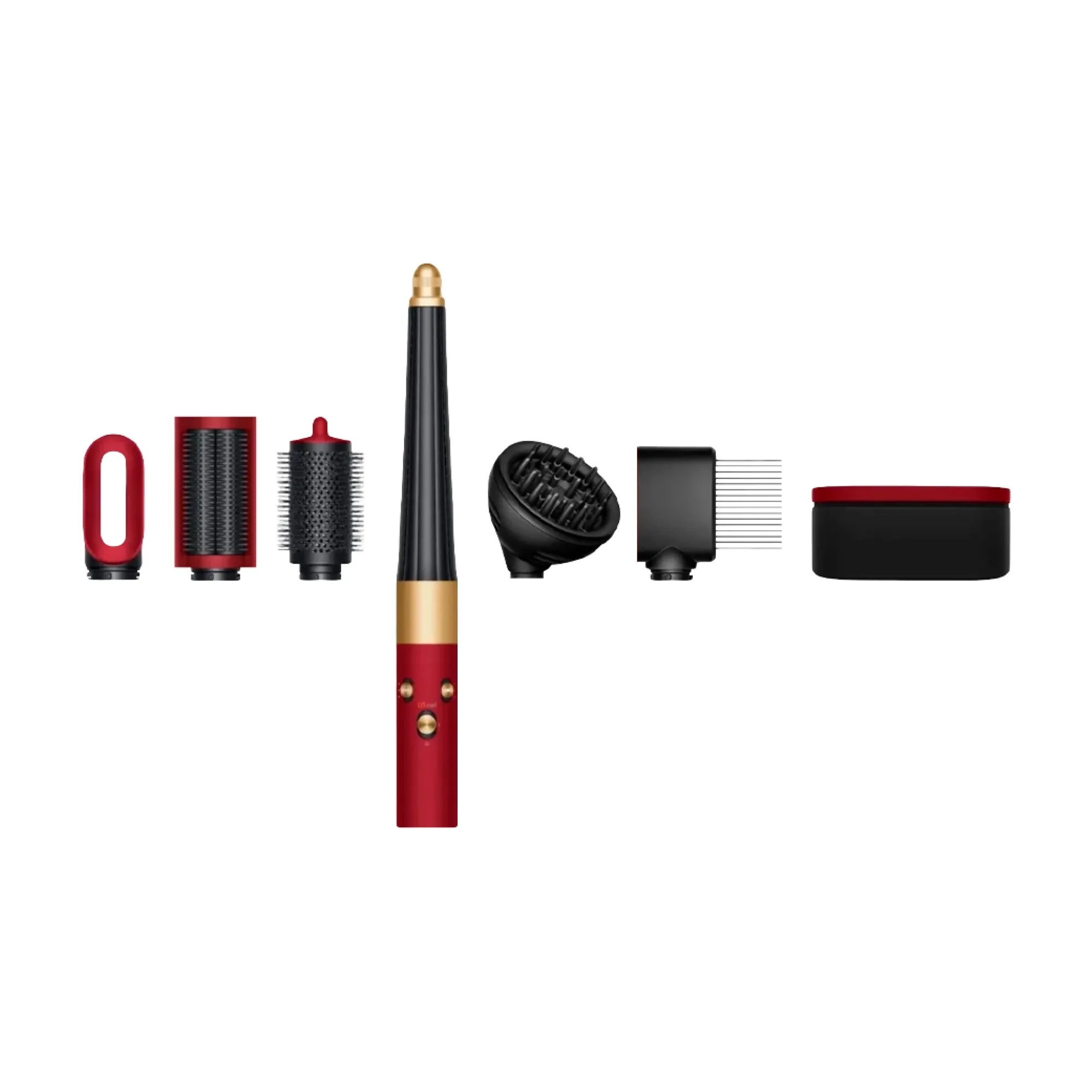 Стайлер для кучерявого волосся Dyson Airwrap i.d. Curly+Coily (Red Velvet/Gold)