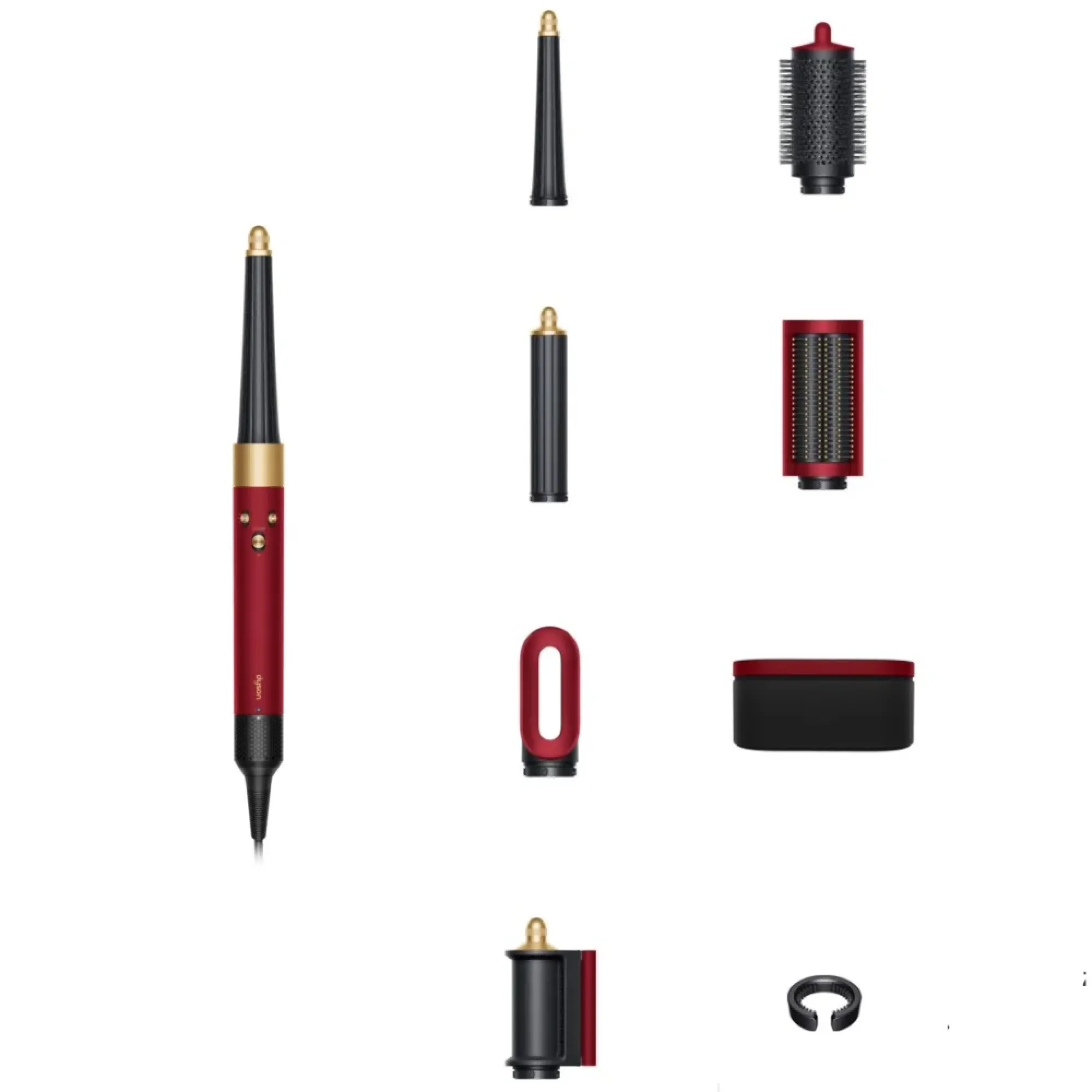 Стайлер для прямого та хвилястого волосся Dyson Airwrap i.d. (Red Velvet/Gold)