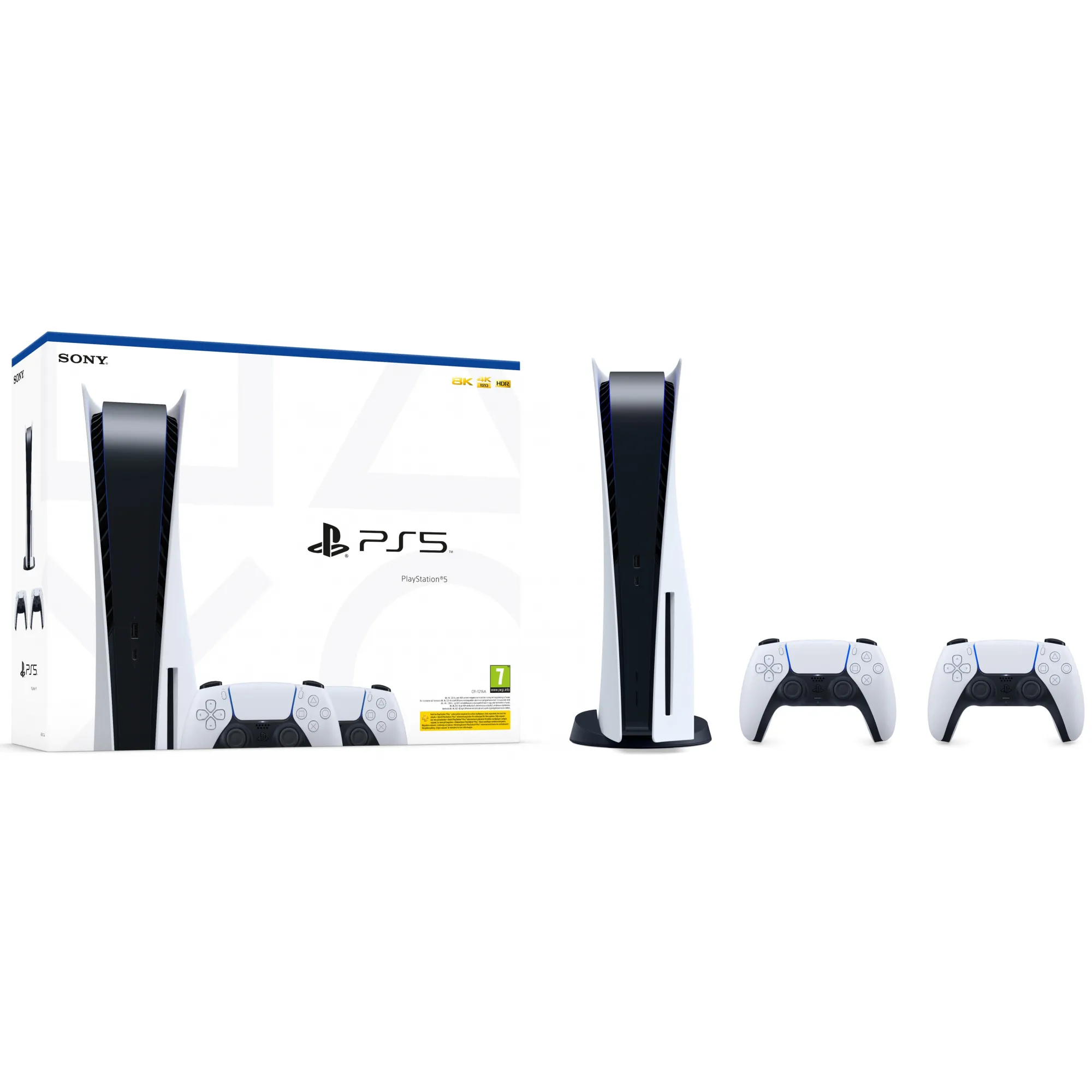 Ігрова консоль Sony PlayStation 5 Ultra HD Blu-Ray (2 Геймпада Dualsense)