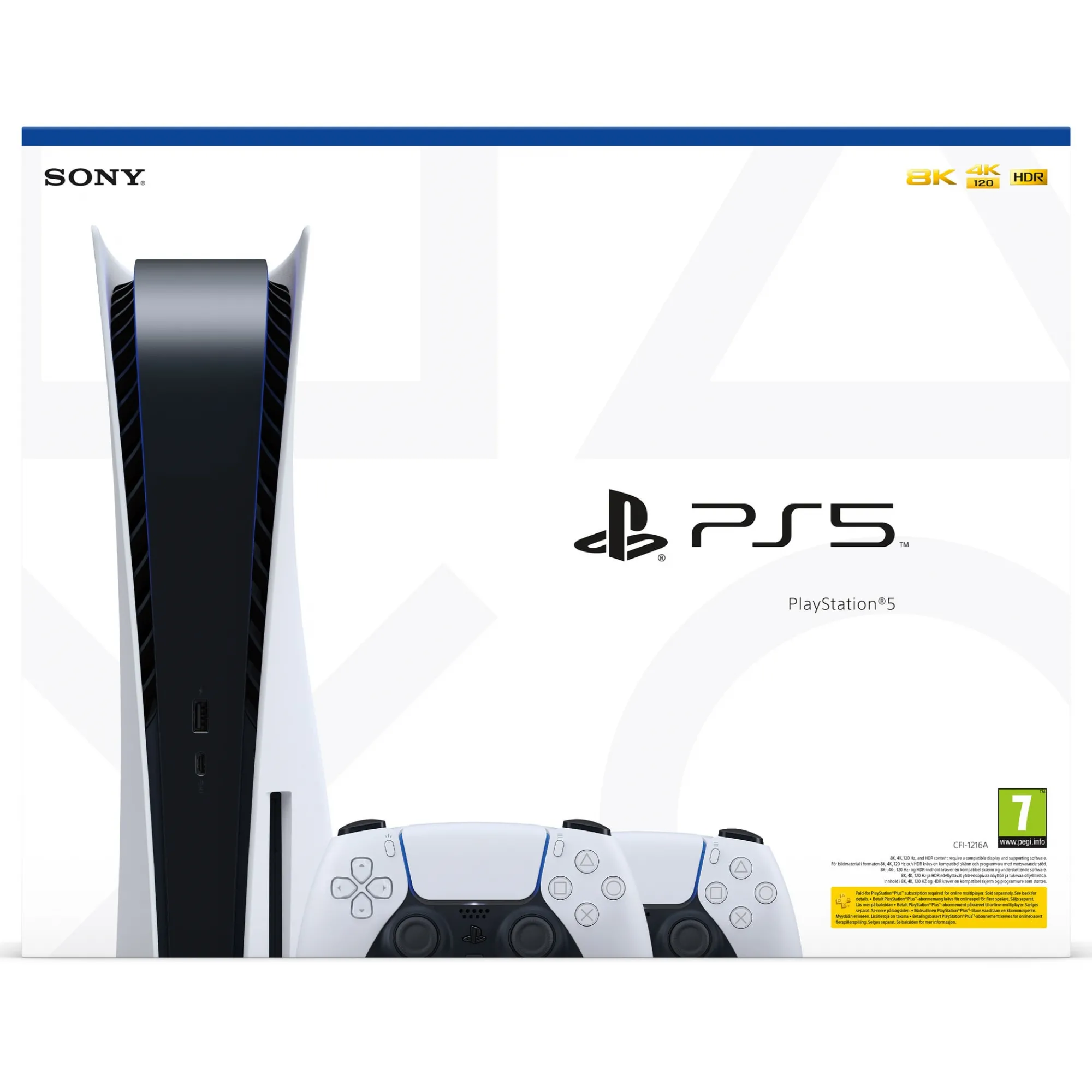 Ігрова консоль Sony PlayStation 5 Ultra HD Blu-Ray (2 Геймпада Dualsense)