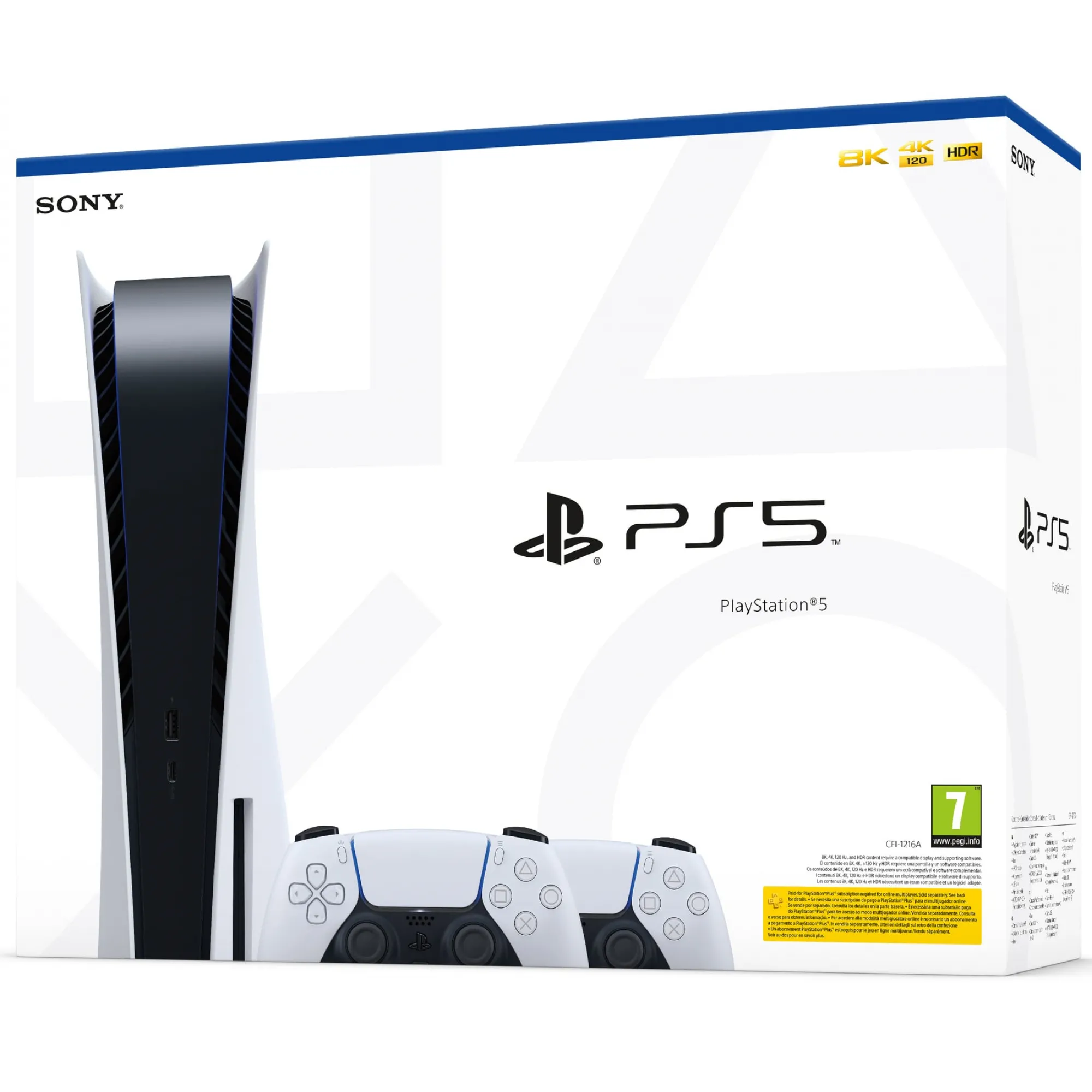 Ігрова консоль Sony PlayStation 5 Ultra HD Blu-Ray (2 Геймпада Dualsense)