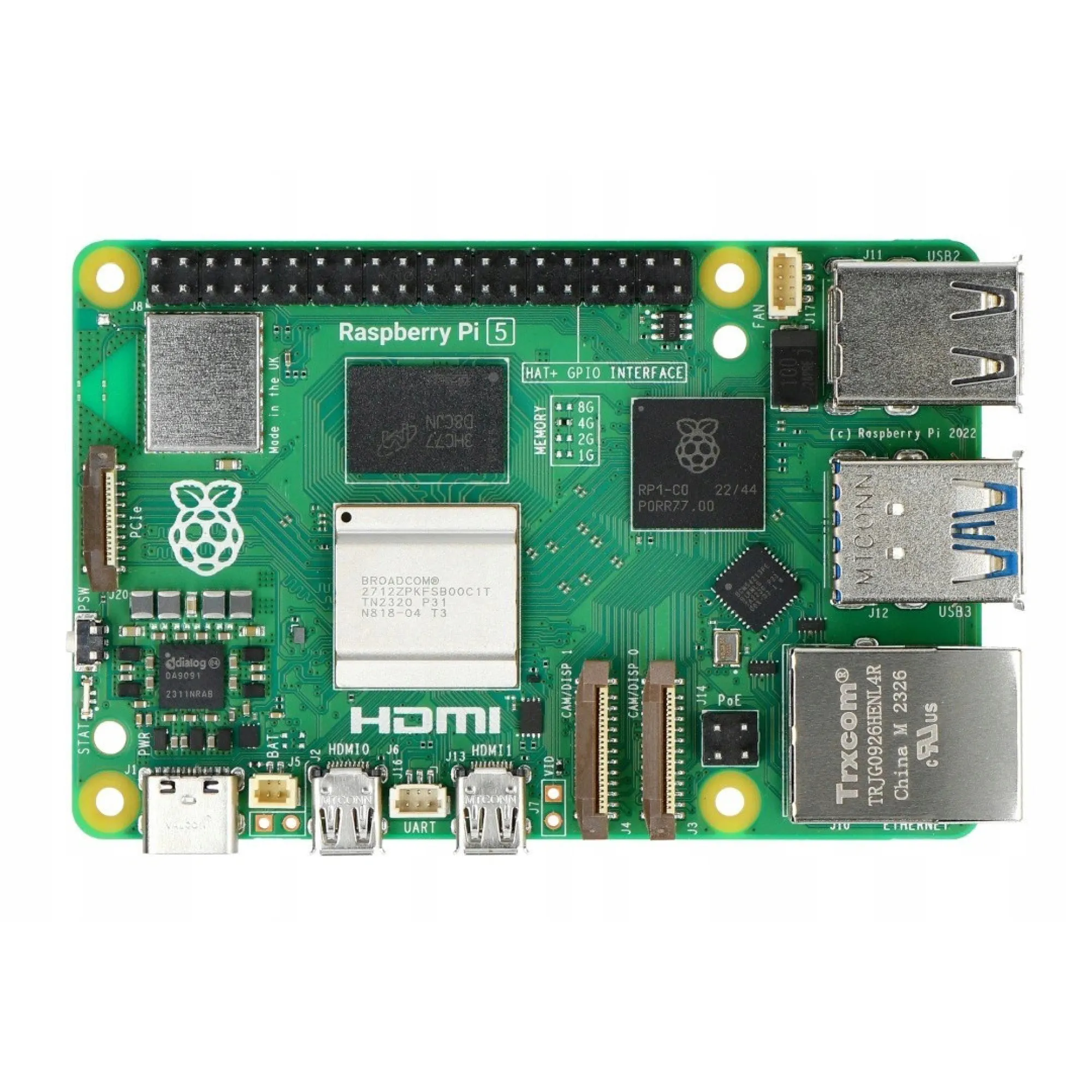 Мікрокомп'ютер Raspberry Pi 5 8GB (RPI5-8GB-SINGLE)