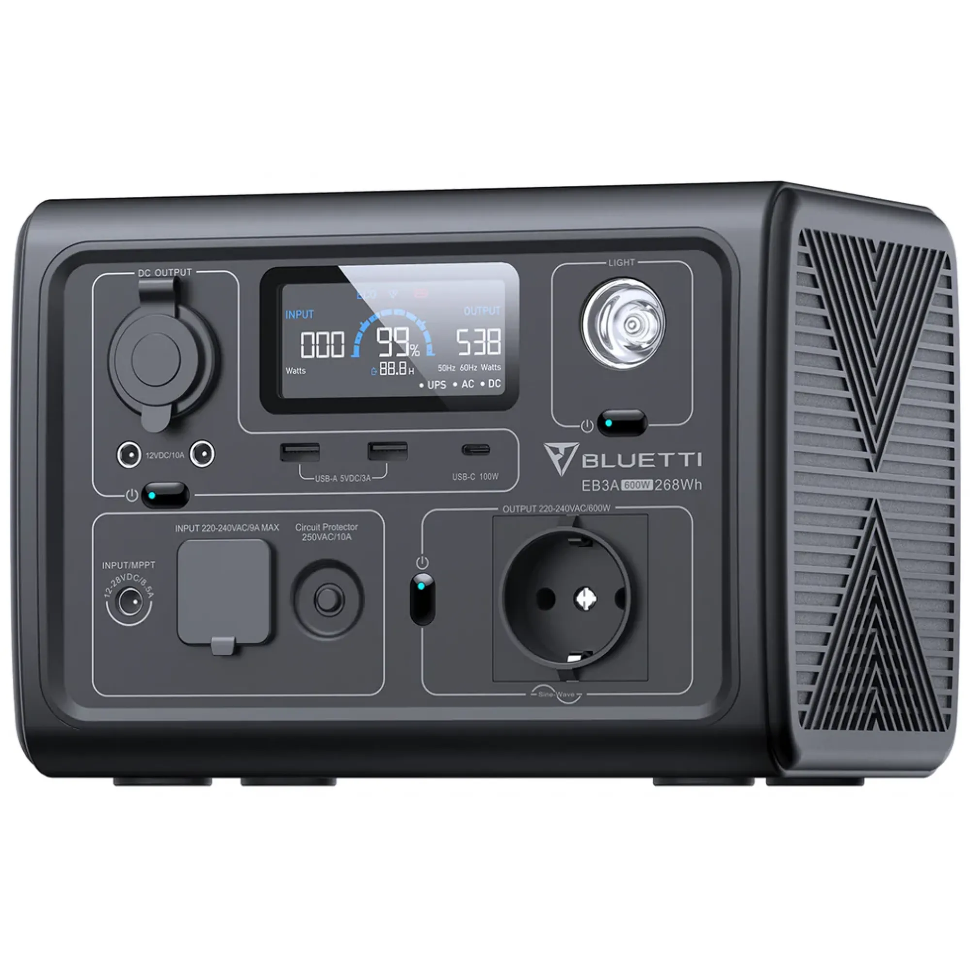 Зарядна станція BLUETTI EB3A (268 Вт·год)